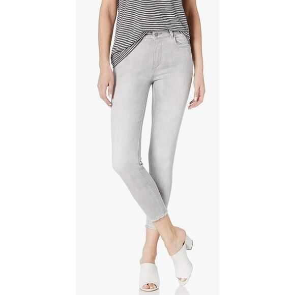 DL1961 Margaux Instasculpt Skinny Ankle Jeans Edge Light Gray 27 - Picture 1 of 9